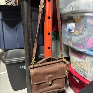 Coach Brown Leather Interior with Suede Detail